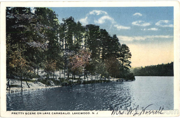 Pretty Scene On Lake Carasaljo Lakewood New Jersey