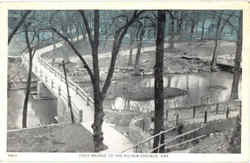 Foot Bridge To The Siloam Springs Arkansas Postcard Postcard