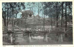 Bridge Across Sagar Creek In Twin Springs Park Siloam Springs, AR Postcard Postcard