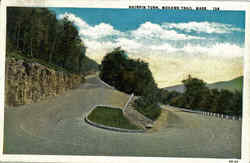 Hairpin Turn Mohawk Trail, MA Postcard Postcard