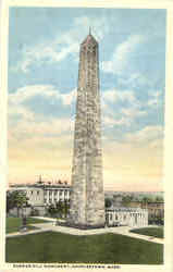 Bunkerhill Monument Charlestown, MA Postcard Postcard