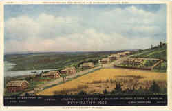 Playmouth Colony In 1622 Postcard
