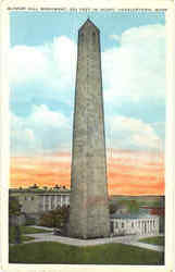 Bunkerhill Monument Charlestown, MA Postcard Postcard