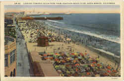 Looking Towards Ocean Park From Jonathan Beach Club Santa Monica, CA Postcard Postcard