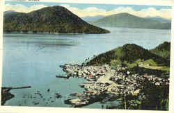 Harbor Scene Wrangell Alaska Postcard Postcard