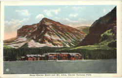 Many Glacier Hotel And Mt. Allen Many Glacier Hotel And Mt. Allen