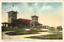 The Shelter House, Swope Park Postcard