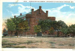 Gymnasium And Armory , University of Wisconsin Postcard