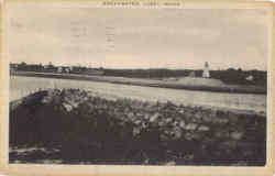 Breakwater Lubec, ME Postcard Postcard