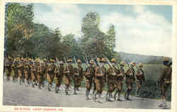 On a Hike, Camp Gordon Postcard