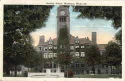 Hackley School Muskegon, MI Postcard Postcard