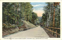 Eastern Approach To Whitcomb's Summit, Mohawk Trail Postcard