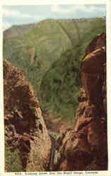 Looking Down Into The Royal Gorge Postcard