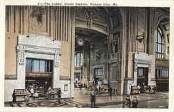 The Lobby, Union Station Kansas City, MO Postcard Postcard