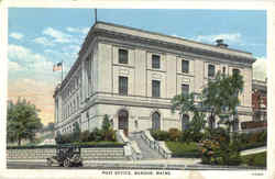 Post Office Bangor, ME Postcard Postcard