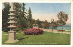 Japanese Pagoda Lantern In Mt. Baker Park Postcard