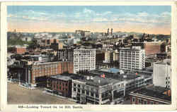 Looking Toward the 1st Hill Seattle, WA Postcard Postcard