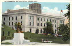 Peirce Memorial And Post Office Bangor, ME Postcard Postcard