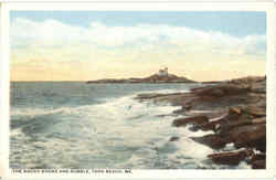 The Rocky Shore And Nubble Postcard
