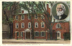 The Wadsworth Longfellow House Portland, ME Postcard Postcard