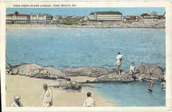 View From Ocean Avenue York Beach, ME Postcard Postcard