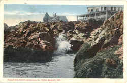 Roaring Rock Looking In York Beach, ME Postcard Postcard