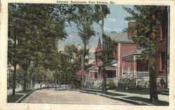 Officers' Residences Postcard