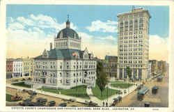 Faytte County Courthouse And Faytte National Bank Bldg Lexington, KY Postcard 