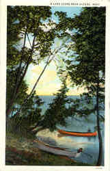 A Lake Scene Near Alpena Michigan Postcard Postcard