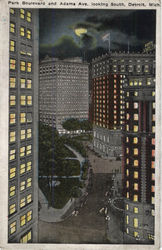 Park Boulevard And Adams Ave Postcard