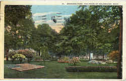 Bronson Park Kalamazoo, MI Postcard Postcard