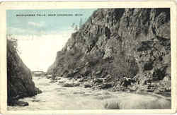 Michigame Falls Postcard
