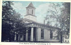 Dfirst Baptist Church Trumansburg, NY Postcard Postcard