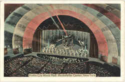 Radio City Music Hall - Rockfeller Center Postcard
