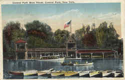 Central Park Boat House Postcard