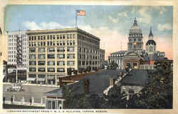 Looking Southwest From Y.M.C.A Building Postcard