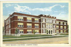 Liverty Memorial High School Lawrence, KS Postcard Postcard