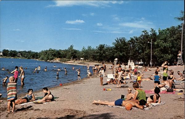 The Swimming Beach in Erin Park Killarney MB Canada