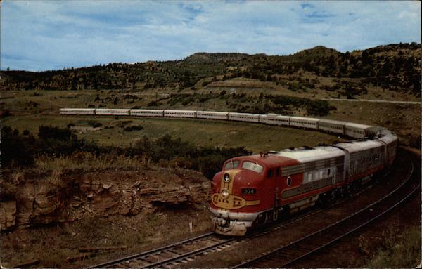 Ascending Raton Pass Trains, Railroad