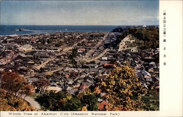 View over the City Abashiri Japan