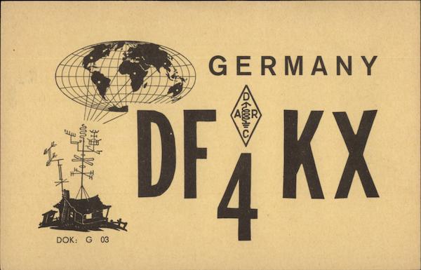 DF4KX Germany QSL & Ham Radio