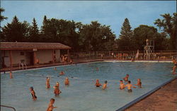 Community Memorial Swimming Pool Postcard