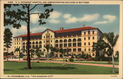 US Veterans' Hospital and Administration Building at Bay Pines Postcard