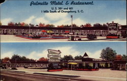 Palmetto Motel & Restaurant Postcard