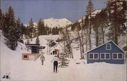 The Ski Lift Squaw Valley, CA Postcard Postcard