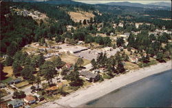 Aerial View of McMoran's, Cordova Bay Beach Postcard