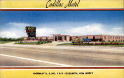 Cadillac Motel Elizabeth, NJ Postcard Postcard