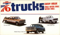 1976 Chevy Trucks Modern (1970's to Present) Postcard Postcard