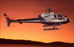 Helicopter - Channel 7 News Postcard