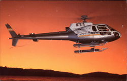 Helicopter - Channel 7 News San Francisco, CA Aircraft Postcard Postcard